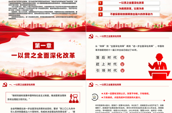 創(chuàng)意精美2024深刻把握進(jìn)一步全面深化改革內(nèi)涵PPT黨課模板