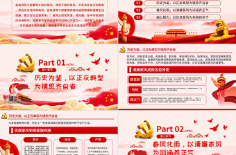 樹立清廉家風(fēng)家訓(xùn)清正黨風(fēng)政風(fēng)PPT模板-含講稿