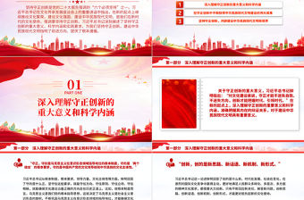 2023堅持守正創新PPT大氣簡潔六個必須堅系列黨課課件下載