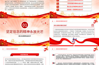 遵義會議精神永放光芒PPT大氣簡潔黨史學習教育黨課