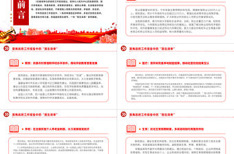 2024全國兩會PPT實用精美聚焦政府工作報告中的“民生清單”黨課課件