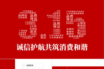 2023誠信護(hù)航共鑄消費和諧PPT紅色簡約風(fēng)315國際消費者權(quán)益日主題課件模板