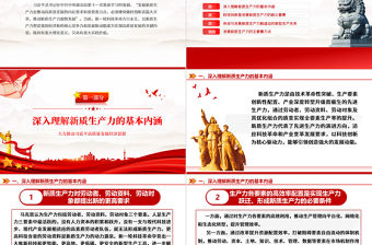 2024深入領(lǐng)悟新質(zhì)生產(chǎn)力的內(nèi)涵及要求PPT創(chuàng)意黨政風(fēng)高質(zhì)量發(fā)展經(jīng)濟(jì)思想專題黨課