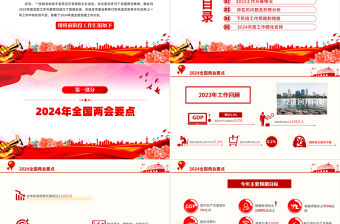 2024年黨支部工作總結(jié)匯報(bào)PPT精美紅色3月份民主生活會(huì)專題課件