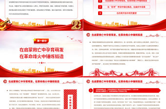 2023中國共產黨黨內教育的百年歷程PPT大氣精美風黨員干部學習教育專題黨課課件