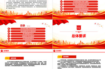 紅色創意國務院關于推進普惠金融高質量發展的實施意見PPT課件