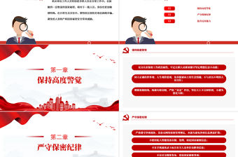 機關單位工作人員防范電信網絡詐騙保密須知PPT紅色簡潔保密專題黨課