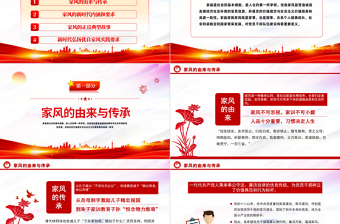 2023以廉潔家風(fēng)涵養(yǎng)清風(fēng)正氣PPT中國風(fēng)黨支部黨委黨組黨性專題黨課授課課件模板