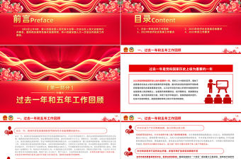 2023兩會政府工作報告PPT精美大氣鉚足干勁開新局團結(jié)奮斗再出發(fā)黨課課件