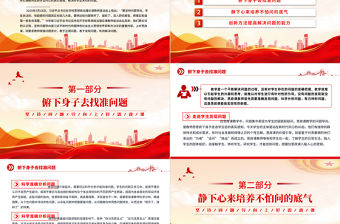 堅持問題導向上好思政課PPT紅色大氣思政課教師主題黨課