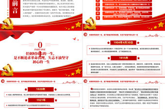 紀念任弼時同志誕辰120周年PPT紅色精美黨史人物介紹微黨課