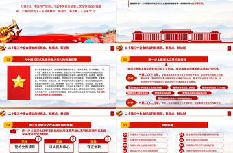 大氣簡潔二十屆三中全會提出的新概念新觀點新論斷PPT學習三中全會精神黨員干部培訓課件
