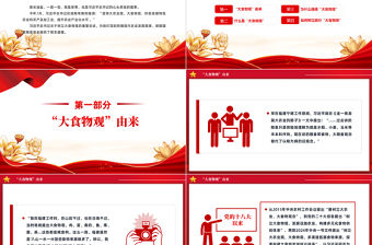 如何理解總書記所倡導的“大食物觀”PPT紅色簡潔總書記重要論述黨課
