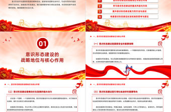 學(xué)習(xí)意識(shí)形態(tài)建設(shè)PPT紅色簡(jiǎn)潔確保國(guó)家的長(zhǎng)治久安課件