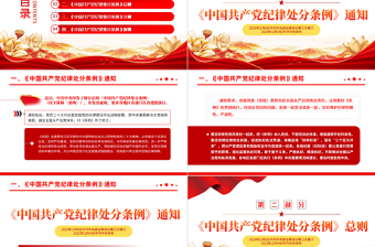 中國共產(chǎn)黨紀律處分條例PPT大氣黨政風(fēng)全面加強黨的紀律建設(shè)微黨課下載