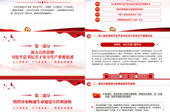 2024全國安全生產月PPT精美大氣人人講安全個個會應急暢通生命通道課件下載