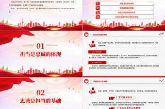 我以擔(dān)當(dāng)述忠誠(chéng)PPT精美紅色黨員教育學(xué)習(xí)微黨課課件