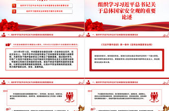 2024四月主題黨日PPT紅色大氣學(xué)習(xí)總體國家安全觀主題微黨課