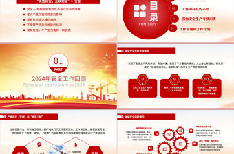 2024年企業安全生產車間安監管理工作匯報PPT模板