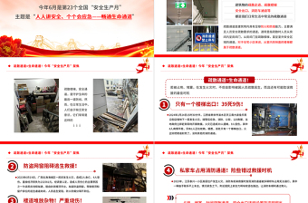 疏散通道等于生命通道PPT精美創(chuàng)意今年安全生產(chǎn)月聚焦安全教育課件下載