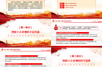 牢固樹立和切實踐行大農(nóng)業(yè)觀PPT精美大氣鄉(xiāng)村振興專題課件