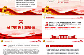 長征中紅軍怎樣嚴明群眾紀律PPT精美簡潔黨史黨紀教育主題黨課