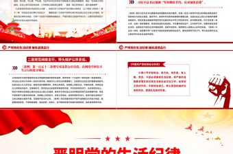 嚴(yán)明黨的生活紀(jì)律錘煉道德品行PPT精美簡潔黨紀(jì)學(xué)習(xí)教育黨課