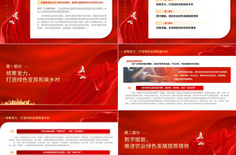 2023站在人與自然和諧共生的高度謀劃農村發展PPT大氣精美風黨員干部學習教育專題黨課課件