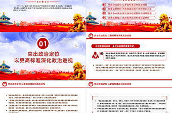 2024《中國共產黨巡視工作條例》亮點解讀PPT紅色大氣黨規黨紀黨課課件