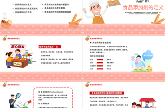 2023食品添加劑PPT卡通風食品生物化學課程課件模板下載