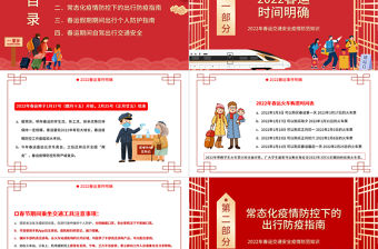 2022春運(yùn)安全注意事項(xiàng)PPT春運(yùn)交通安全疫情防控知識(shí)培訓(xùn)專題課件模板