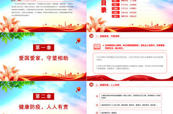 第36個愛國衛生月PPT精美簡潔健康城鎮健康體重活動倡議