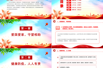 第36個愛國衛(wèi)生月PPT精美簡潔健康城鎮(zhèn)健康體重活動倡議