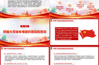 2023從戰略高度把握大黨獨有難題PPT黨政風學習宣傳貫徹黨的二十大精神專題黨課黨建課件