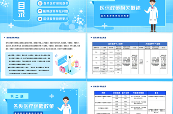 2023醫(yī)保政策培訓(xùn)PPT簡(jiǎn)約風(fēng)基本醫(yī)療保障知識(shí)科普課件模板