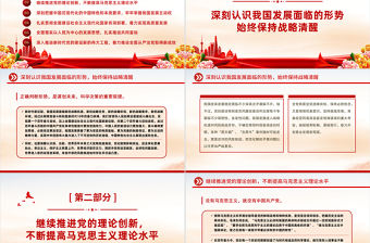 2023做好六方面重點工作全面貫徹黨的大會精神PPT大氣黨政風學習重要文章專題黨課課件模板下載