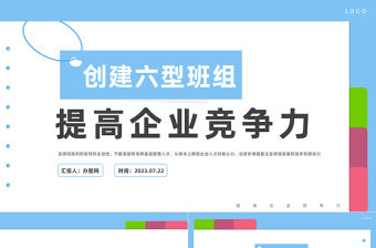 2023創建六型班組提高企業競爭力PPT商務風提高企業競爭力課件模板下載