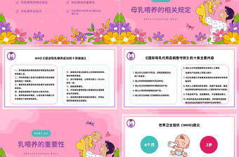 2023母乳喂養(yǎng)日PPT清新卡通風(fēng)全國母乳喂養(yǎng)宣傳日課件模板下載