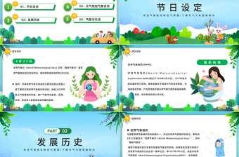 2023世界氣象日PPT綠色卡通風(fēng)關(guān)注氣候變化和空氣質(zhì)量世界氣象日知識(shí)介紹課件模板下載