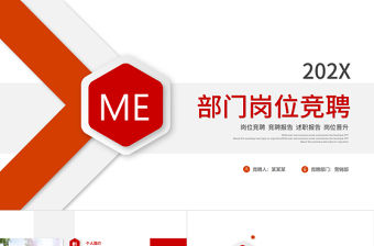 部門崗位競聘PPT商務風大氣競聘通用模板