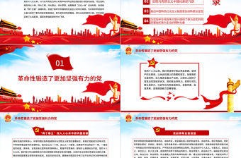 新時代中國特色社會主義的歷史貢獻PPT紅色大氣深入學習貫徹黨的十九屆六中全會精神黨課