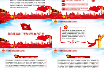 新時(shí)代中國(guó)特色社會(huì)主義的歷史貢獻(xiàn)PPT紅色大氣深入學(xué)習(xí)貫徹黨的十九屆六中全會(huì)精神黨課