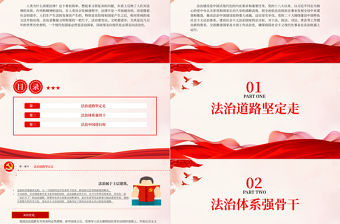 紅色精美如何理解在法治軌道上全面建設社會主義現代化國家新思想微宣講課件