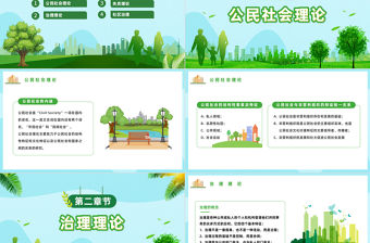 2023社區治理PPT清新卡通風讓城市更美好社區治理知識宣講課件模板