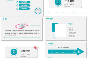 2022健康體檢中心護士長崗位競聘報告PPT簡約大氣競聘專用PPT模板下載
