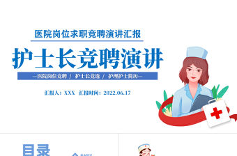 2022護(hù)士長競聘演講PPT微粒體護(hù)士長崗位求職競聘演講匯報課件模板