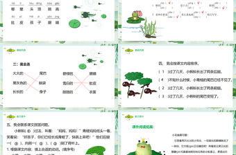 2022小蝌蚪找媽媽PPT可愛清新課文第1課小學二年級語文上冊人教版教學課件