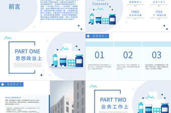 2022外科護士長年終總結PPT商務清新完整框架內容年終總結專用PPT