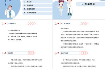 2022醫院感染基礎知識培訓PPT清新醫療風醫學知識培訓通用PPT