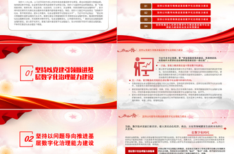 提升基層數(shù)字化治理能力的四個維度PPT黨政風黨員干部學(xué)習(xí)教育專題黨課